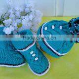 Cute Handmade Crochet Baby Shoes thumbnail-1