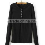 Runwaylover EY2329B Hot Sale 2017 Ladies Fashion Knitted Slim T-Shirts thumbnail-4