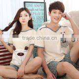2017 Summer Couple Cotton Pajamas Set thumbnail-1