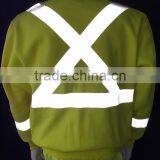 Fluorescent Yellow Long Sleeve Safety Sweatshirt With Reflective Tape for Canada thumbnail-5