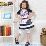Pretty Fashion Summer Ready Stock Striped Baby Girls Fashion Set thumbnail-1