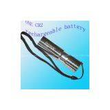 SH034 Stainless Steel (Vivid Light) With Original Cree XP-E LED And Rechargeable Battery Flashlight thumbnail-1