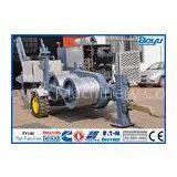 120kN 12T Power Line Stringing Equipment Hydraulic Puller German Rexroth Pump Motor / Reducer