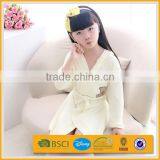 Turkish Baby Children Orange Short Thin Waffle Franc Franc Bathrobe thumbnail-1