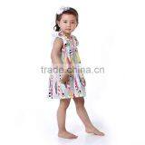 Cheap Girls Summer Dress Children Long Feather Pattern Dress Clothing Free Prom Dress thumbnail-3