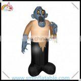 Commercial halloween inflatable zombie model, led inflatable monster, scary decor for party ornament