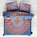 Indian Handmade Turquoise Fish Mandala Duvet Cover Set Quilt Cover Comfoter Set Doona Cover Duvet Cover With Pillow Cover
