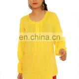 Trendy and Casual 100% Viscose Fabric Long Sleeve Beautiful Lady Top thumbnail-1