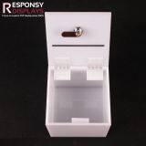 Countertop Sales Promotion White Acrylic Money Saving Display Box For With Locks thumbnail-5
