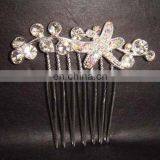 Fashion Rhinestone Flower Bridal Hair Comb thumbnail-1