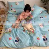 2020 Hot Sell Cheap Price Premium Quality Fashion Design 100% Cotton Reactive Printing Pillow Case Duvet Cover Bedding Set