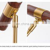 2020 Custom Logo Nordic Modern Design Copper Lamp Foldable Reading Desk Lamp for Hotel Decoration thumbnail-7