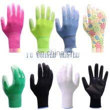 13 Gauge Polyester Knitted Black PU Coated Work Gloves thumbnail-1