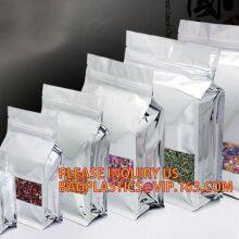 Zipper Stand Up Plastic Biodegradable Food Packaging Pouch Bag With Window,Food Grade Biodegradable Kraft Stand Up Pouch thumbnail-1