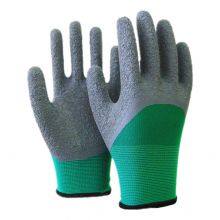 13Gauge Polyester Liner 3/4 Crinkle Latex Dipped Gloves Latex Coated Work Gloves Latex Half Coated Gloves thumbnail-1