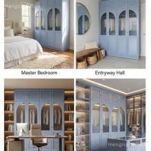 Pastel Pink Multi-Door Steel Armoire S-LC215 | Vertical Slatted Texture With Locking System | Customizable Storage for Kids' Rooms & Schools thumbnail-1