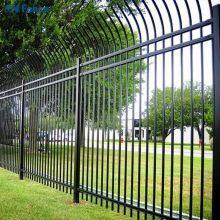 High Quality Outdoor Steel Picket Fence Panel Curved Top Steel Fence thumbnail-1