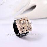 Light Weight Finger Ring for Men Crystal Acrylic Ring Jewelry thumbnail-2