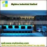 White Glass Modern Reception Counter Led Light Bar Counter thumbnail-3