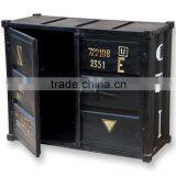 Industrial Shipping Contianer Style Cabinet VAC 862 Zed Black