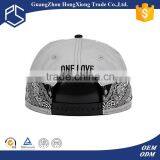 Leather Peaked Sublimation Flat Front Imitation Caps for Men thumbnail-3