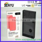 Red Color Renewable Recycled Kraft Window Paper Box Packaging for Iphone Case