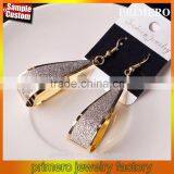 Fashion Punk Girl Dangle Earrings Valentine's Day Gift Silver Gold Black 3 Colors
