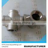 Cross 2" Female NPT Stainless Steel Pipe Fitting thumbnail-1