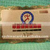 Gold Aluminium Metal Card With Custom Border