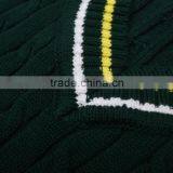 The Child's Cashmere / Sweater Vest School Students, V Collar Head Sweater Green Wind Institute Quality Choice thumbnail-3