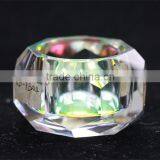 Crystal Glass Sugar Bowl With Lit for Sugar Stock Table Decoration thumbnail-3