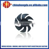 plastic fan blade mold, axial fan mold, fan mold