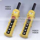 HS831 Hoist Waterproof Push Button Pendant Switch With Emergency Stop & 2 Position Selector Single Speed thumbnail-2