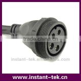 waterproof moled industrial cable connector