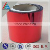 23/25 micron RED color coated aluminum metallized PET film Quality coated polyster film