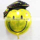 Graduate Smiling Face Foil Helium Balloons for Kids Birthday Decoration thumbnail-4