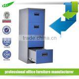 High Gloss Vertical 4 Drawer Hanging File Cheap Steel Filing Cabinets thumbnail-3