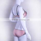 Elegant Women Padded Underwired Bra Lace Underwear Set thumbnail-6