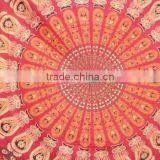 RT-631 Mandala Decorative Mandala Printed Tapestry Wall Throws Indian Decor Art Sanganeri Screen Print Bedspread Jaipur thumbnail-4