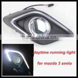 Car Accessories Light Guide Technology Led Daytime Running Light For Mazda 3 Axela DRL Cover Fog Lamp