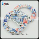Fancy Cloth Covered Ring Buckle for Swimsuit