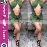 Latex Wholesale Sleeveless Dress for Women Cotton Bandage Dress Hollow Out Bodycon 2016 Fashion Dress thumbnail-6