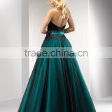 (MY5629) MARRY YOU Elgant Sweetheart Beaded Black Net Evening Dress With Feather 2015 thumbnail-3