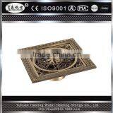 XINHANGMU Antique Floor Drain Brass Anti-odor Square 120*120mm thumbnail-1