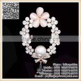 Big Ruby Crystal Brooch Fine White Diamond Brooch For Suit thumbnail-2