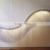 7.22-4 NEw Hot Sales Crystal Curve Metal Chain Chandelier Modern Decorative Lamp