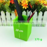 Hot selling square pencil container with silicone pen containers