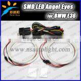 E46 With Project LED Angel Eyes Ring SMD 3014 126 Pcs Leds Smd Led Angel Eyes Daytime Running Light for BMW