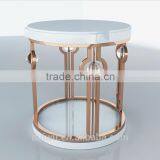 French Country Living Room Gold Stainless Steel Side Table