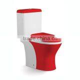 Floor Mounted S-trap Water Color Toilet thumbnail-5